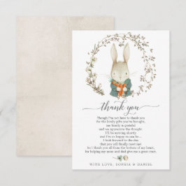 Cartões de agradecimentos do Chá de fraldas do Coe