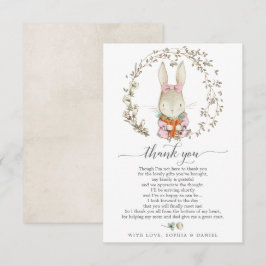 Cartões de agradecimentos do Chá de fraldas do Coe