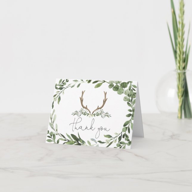 Cartões de agradecimentos do Chá de fraldas do Dee (Frente)