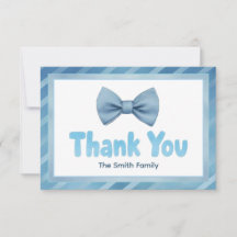 Cartões de agradecimentos do Chá de fraldas do emp