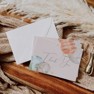 Cartões de agradecimentos do Chá de fraldas extern