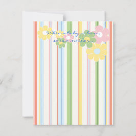 Cartões de agradecimentos do chá de fraldas "Picni