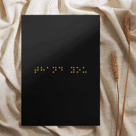 Cartões de agradecimentos do Código Braille