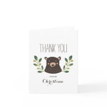 Cartões de agradecimentos do Cubo do Urso
