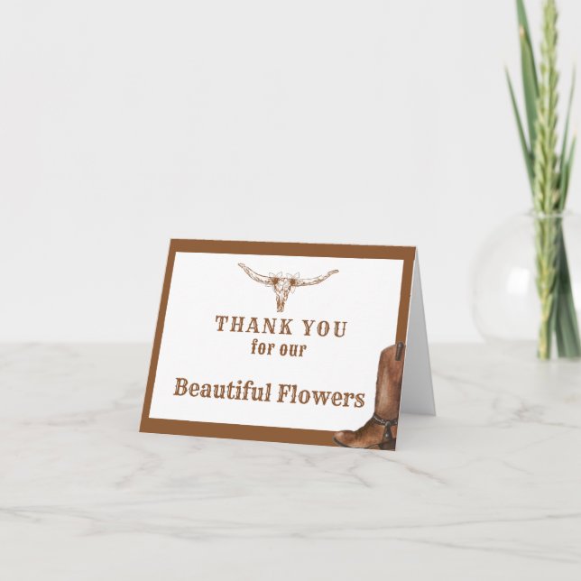 Cartões de agradecimentos do Dia do Casamento Ocid (Frente)