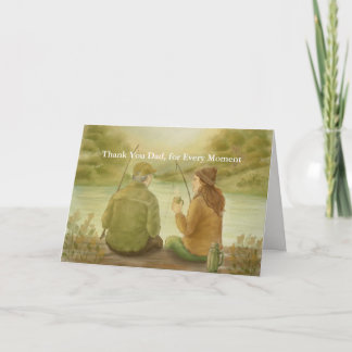 Cartões de agradecimentos do Dia do Pai da Filha -