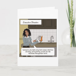 Cartões de agradecimentos do diretor executivo