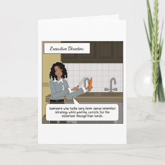 Cartões de agradecimentos do diretor executivo