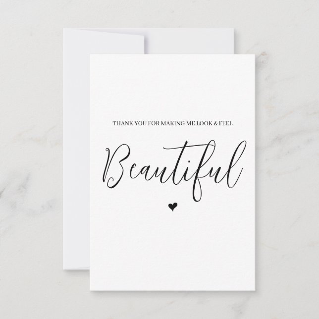 Cartões de agradecimentos do fornecedor de casamen (Frente)