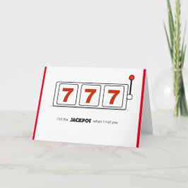 Cartões de agradecimentos do JACKPOT, envelope