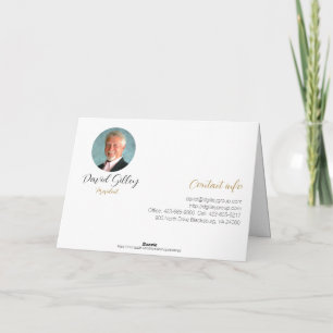 Cartões de agradecimentos do logotipo Dourado do G