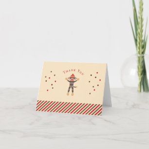 Cartões de agradecimentos do Macaco Sock