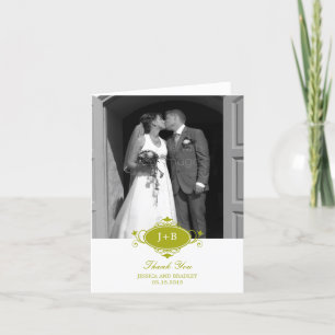 Cartões de agradecimentos do Monograma Regal