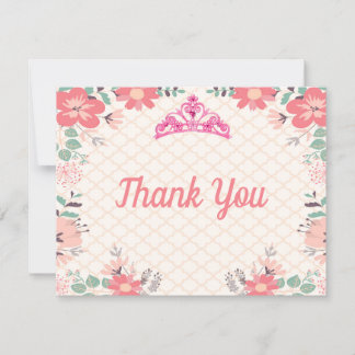 Cartões de agradecimentos do partido Princesa