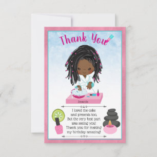 Cartões de agradecimentos do Partido Spa Afro-Amer