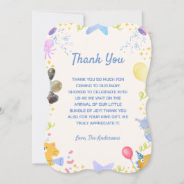 Cartões de agradecimentos do Tema de Aquarela