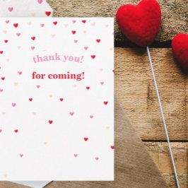 Cartões de agradecimentos do Tema do Namorados Cor