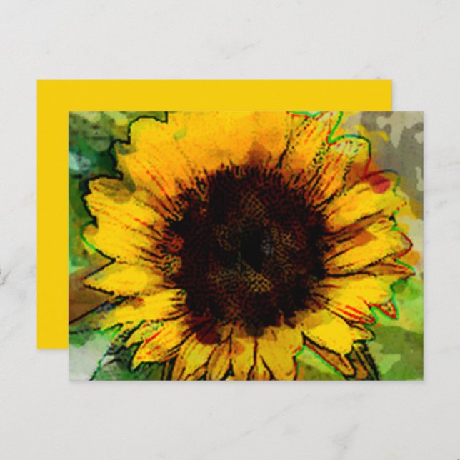 Cartões de agradecimentos do voluntário (Frente/Verso)