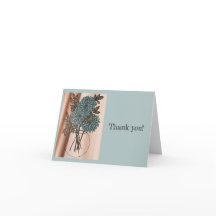 Cartões de agradecimentos dobrado