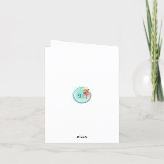 Cartões de agradecimentos dobrado