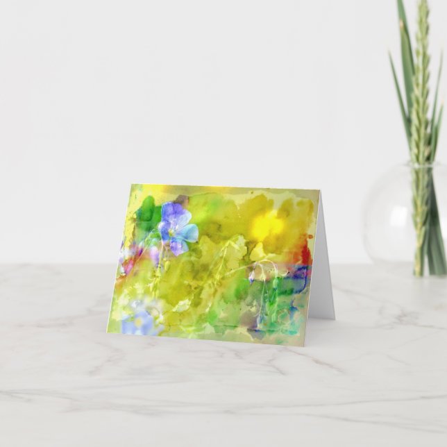 Cartões de agradecimentos dobrado (Frente)