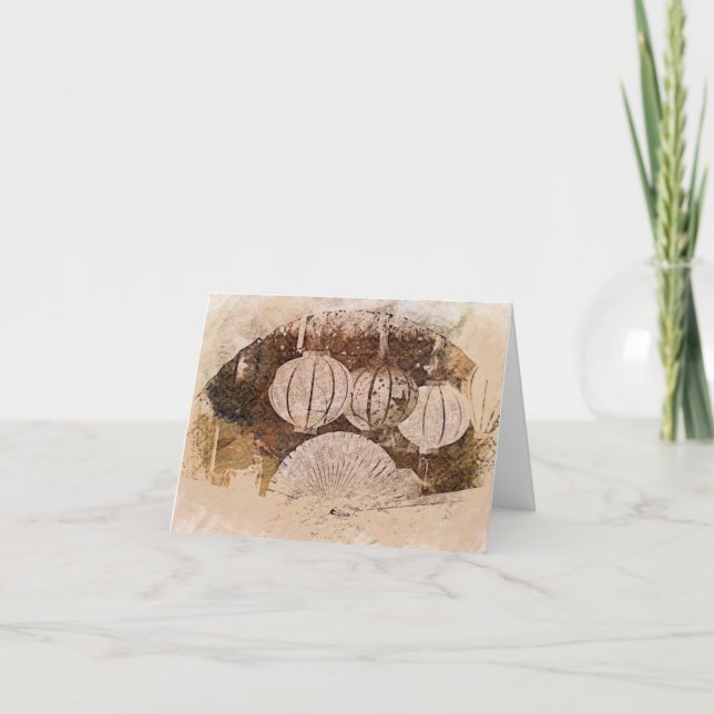 Cartões de agradecimentos dobrado (Frente)