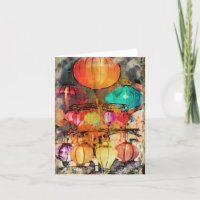 Cartões de agradecimentos dobrado