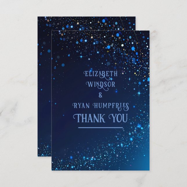 Cartões de agradecimentos dobrado (Frente/Verso)