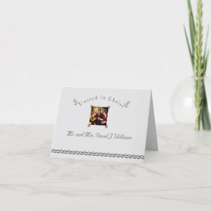 Cartões de agradecimentos dobrado