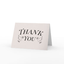 Cartões de agradecimentos Dobrado da Porta Elegant