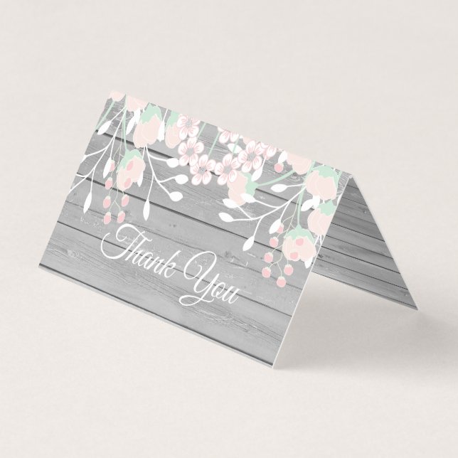 Cartões de agradecimentos dobrado de fotografias d (Frente)