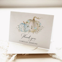 Cartões de agradecimentos Dobrado do Chá de fralda