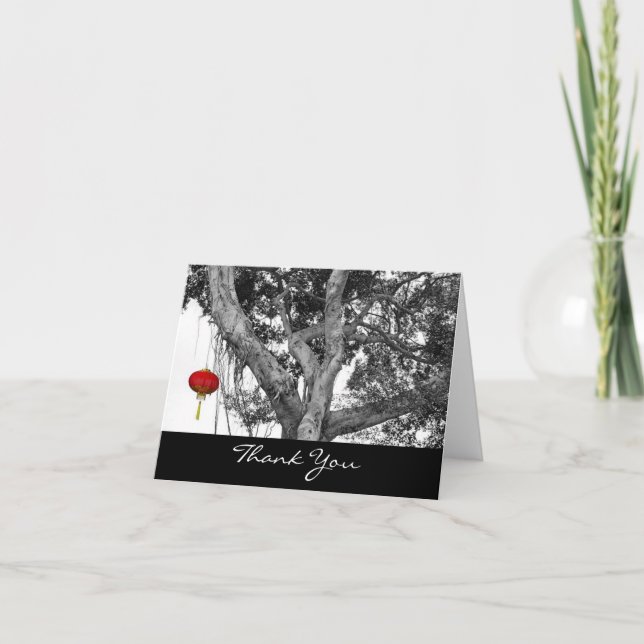 Cartões de agradecimentos Dobrado do Lanatern Japo (Frente)