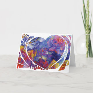 cartões de agradecimentos dobrado "Jardim do Coraç