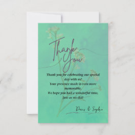 Cartões de agradecimentos Elegante