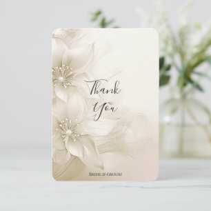 Cartões de agradecimentos Elegante das Flores Bran