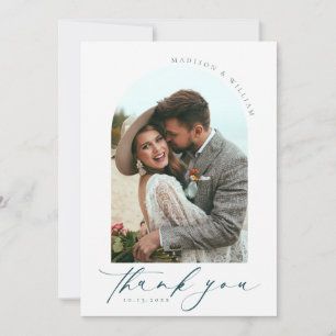 Cartões de agradecimentos Elegante de Casamento de