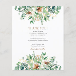 CARTÕES DE AGRADECIMENTOS Elegante de FORMANDO Euc