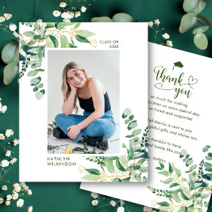 CARTÕES DE AGRADECIMENTOS Elegante Eucalyptus Gree