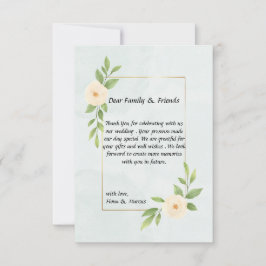 Cartões de agradecimentos Elegante Minimalista Rus