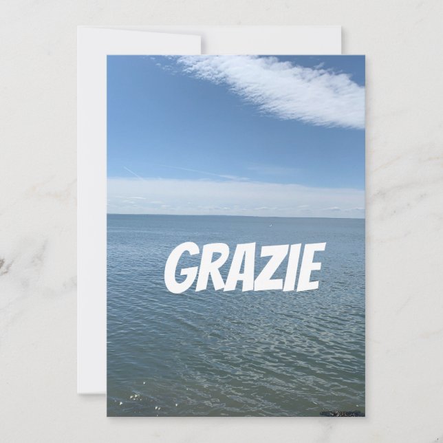 CARTÕES DE AGRADECIMENTOS EM ITALIANO (Frente)