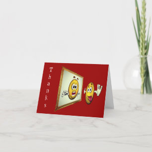 Cartões de agradecimentos Engraçado com bobo