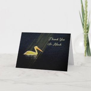 cartões de agradecimentos, Feixes Pelicanos Amarel
