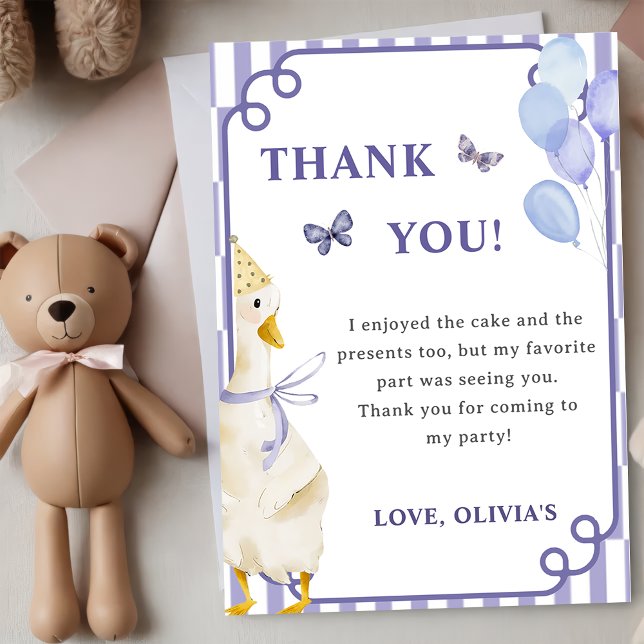 Cartões de agradecimentos Festa de aniversário do  (Criador carregado)