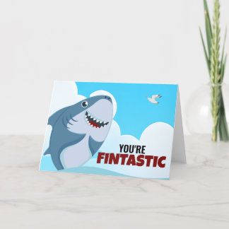 Cartões de agradecimentos Fintastic Shark Party