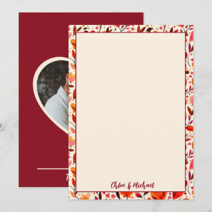 Cartões de agradecimentos Flat Blooms Sensível