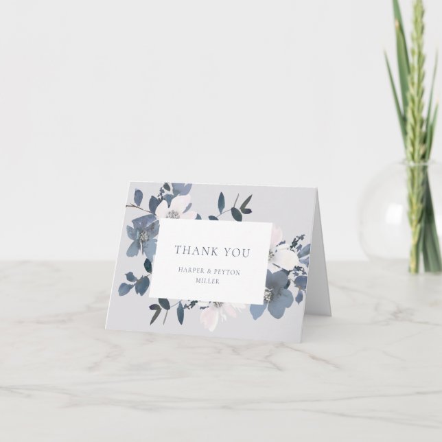 Cartões de agradecimentos Flat de Amor de Jardim (Frente)