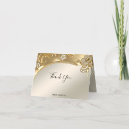 Cartões de agradecimentos flexível do Ornamentado