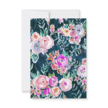 Cartões de agradecimentos florais do rosa da