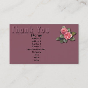 Cartões de agradecimentos Floral